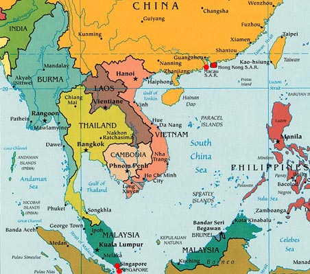 Map of Southeast Asia