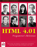 HTML 4.01 Programmer's Reference