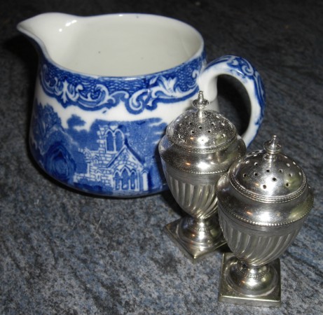 Jug and Pepper Pots