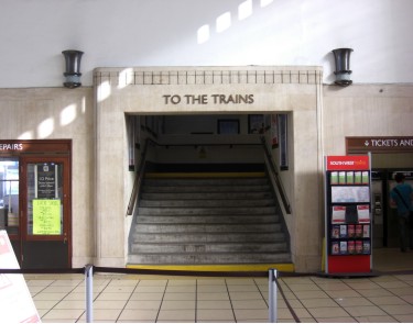 Surbiton Station concourse
