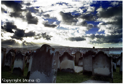 Whitby graveyard, by Viona