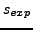 $s_{exp}$