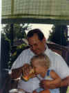 My Grandpa Sterling giving me Squirt!