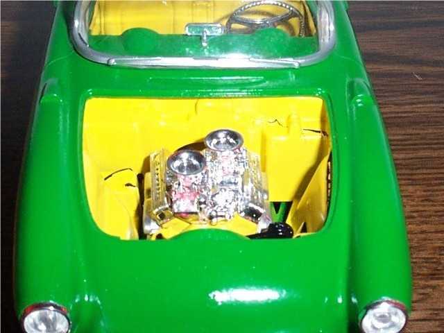 I even painted the engine custom colors!