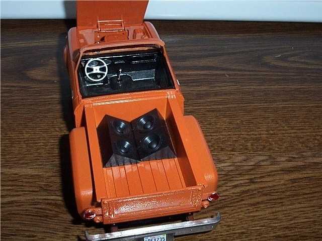 I put speakers in the bed of the truck.