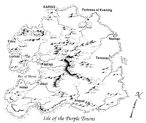 Map of the Purple Towns