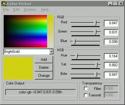 Figure 2: POV output and floating-point display.