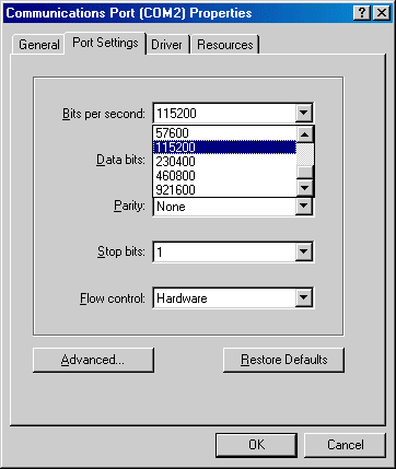 Increase Modem Speed in Windows 98