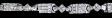 PLATINUM LOOK ICED OUT BRACELET 9" 