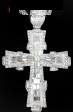 ICED OUT LARGE CROSS CHARM. FERE 36" CHAIN
