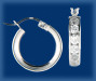 STERLING SILVER HANDSET GENUINE 3CT. CUBIC ZIRCONIA