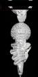 ICED OUT MICREPHONE CHARM 4"TALL. FERE 36" CHAIN 
