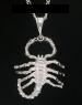 PLATINUM LOOK LARGE SCORPIO SIZE 3"X2"