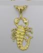 14KT GOLD OVERLAY CROSS CHARM CARVED FROM SOLID BRASS.THE SUPERB FINISH IS GUARANTEED FOR LIFETIME AGAINST TARNISHING.COMES WITH FREE CHAIN.SIZE 4"X2 1/2"