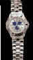 ICED OUT WATCH WITH WHITE/BLUE DIAL