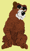 (Girl) Looks like a bear, but very friendly.