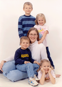 April 2003 mom and us
