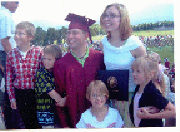 Just after Uncle Wyatt's graduation