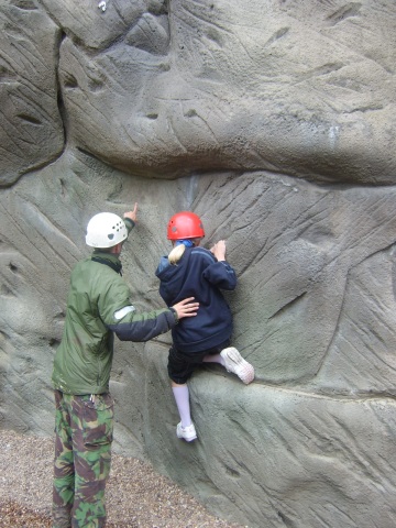 Picture of someone climbing