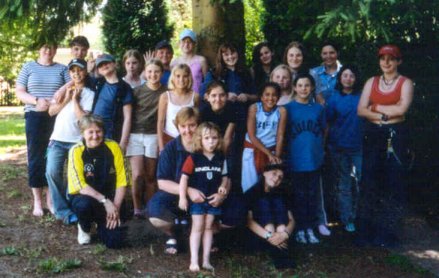The girls who went on camp