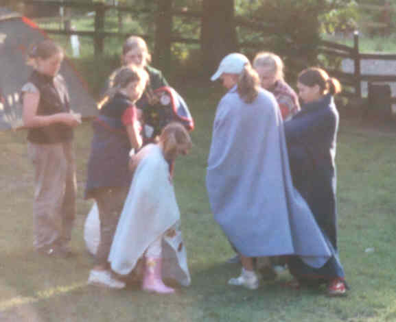 Getting ready for the camp fire