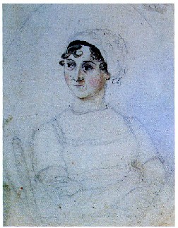 Retrato de Jane Austen por su hermana Cassandra