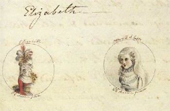 Isabel I y Mar&iacute;a Estuardo, reina de Escocia