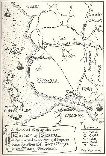 Tortallan Map revised by King Jonathan and Queen Thayet