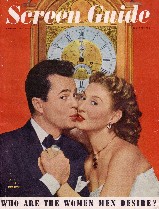 Betty Garrettwith hubby Larry Parks on Cover of Screen Guide Mag.
