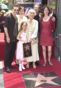Betty & her family (Boys & Girls) recieving her Star on H'Wood Walk of Fame.