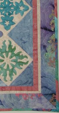 detail of quilting