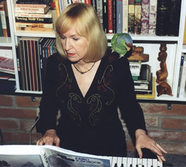 Frieda playing