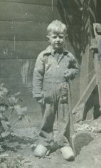 Webmaster on wooden shoes