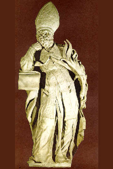 Angelo Pozzo: Bishop from Emona,1713, Sv. Nikolaj Cathedral, Lj.