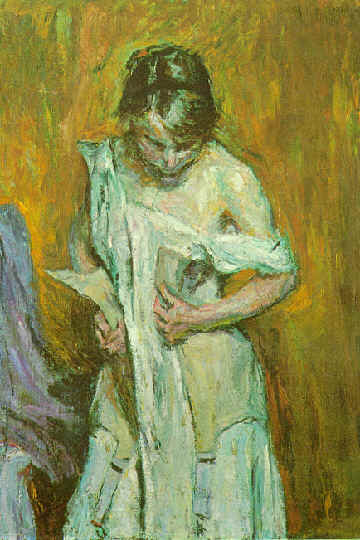 Matej Sternen: Woman with a Corset, 1914, Town Museum Lj.