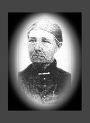 Above left: William Freeman (b. 1834 in TN). Photo taken ca 1858-1862. Right: Jane Candace Ferguson (b. Christmas Day 1835, d: August 1899). - ovaljane
