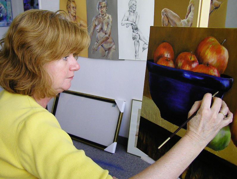 Janis in her Studio