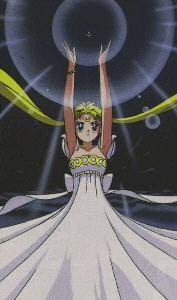 Princess Serena using her Imperium Silver Crystal