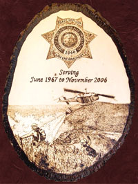 SOLD- Presented to one of California's firemen - for many years of service...&nbsp; Thank You!
