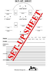 Set-up Sheet