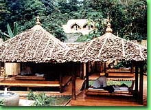 Relaxing with Thai massage at the health centre.