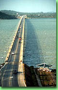 The 1,800-metre-long Tinsulanonda Bridge linking Ko Yo and Songkhla