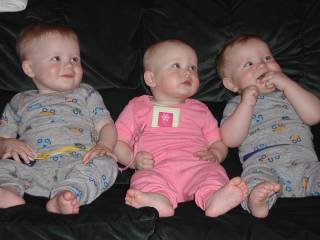 Will, Hannah & Jacob - 13 months old!