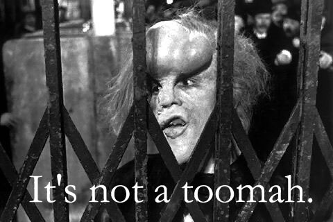 Grotesque equals funny.
