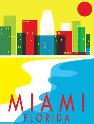 miami postcard