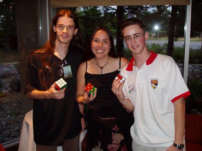 Lars Vandenbergh (Belgium), Jasmine Lee (Australia) and Dan Harris (UK)