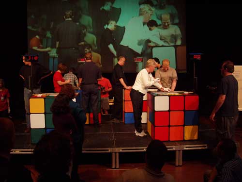 Day 2 of competition - continuing the 3x3x3 speedsolve qualification round>