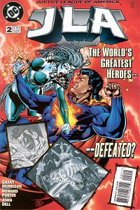 JLA #2 - cover by Howard Porter and John Dell