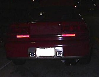 Rear view of my custom exhaust