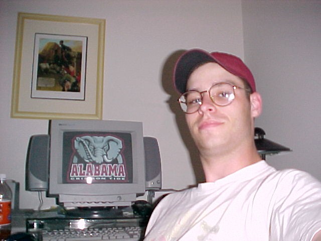 Myself at the computer